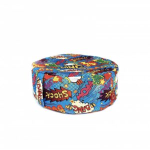 Pohankový sedák Komiks modrý