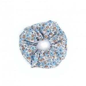 Scrunchie gumička Kytičky v mlze