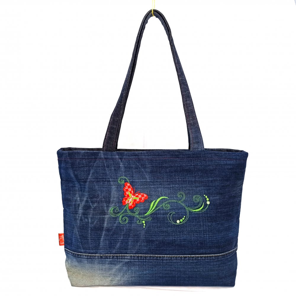 RECYklovaná kabela Červený motýl - Obrázek 2