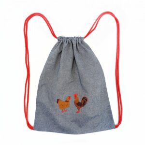 Batoh Jeans se slípkami