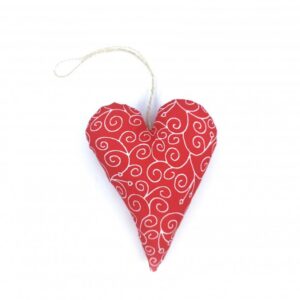 Dekorace Srdíčko Červené