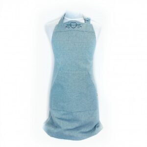 Zástěra Modravá se srdcem