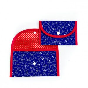 Kapsička na něco Modrotisk kytičky