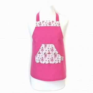 Dětská zástěrka Růžová s baletkami