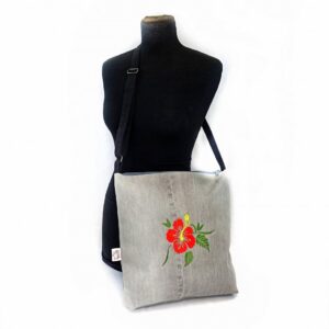 RECYklovaná kabelka Ibišek